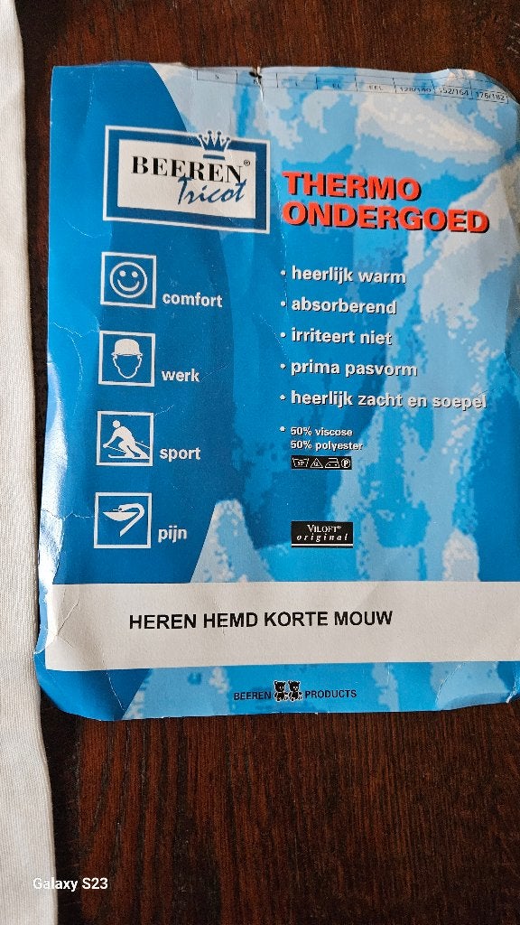Thermo Heren hemd met korte mouw, Kleding | Heren, Hemd, Overige kleuren, Onbekend, Ophalen of Verzenden