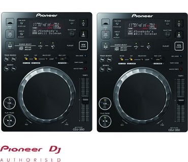 Set van 2 stuks Pioneer DJ CDJ 350 CDJ350 USB MIDI CD speler, Ophalen of Verzenden, Zo goed als nieuw, Draaitafel, Pioneer