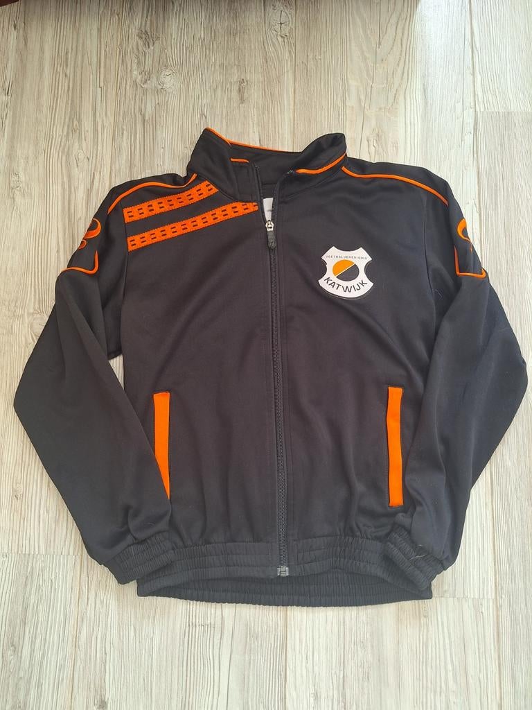 VV katwijk trainingsjasje maat 146 in goede staat., Jongen of Meisje, Trui of Vest, Ophalen of Verzenden, Zo goed als nieuw