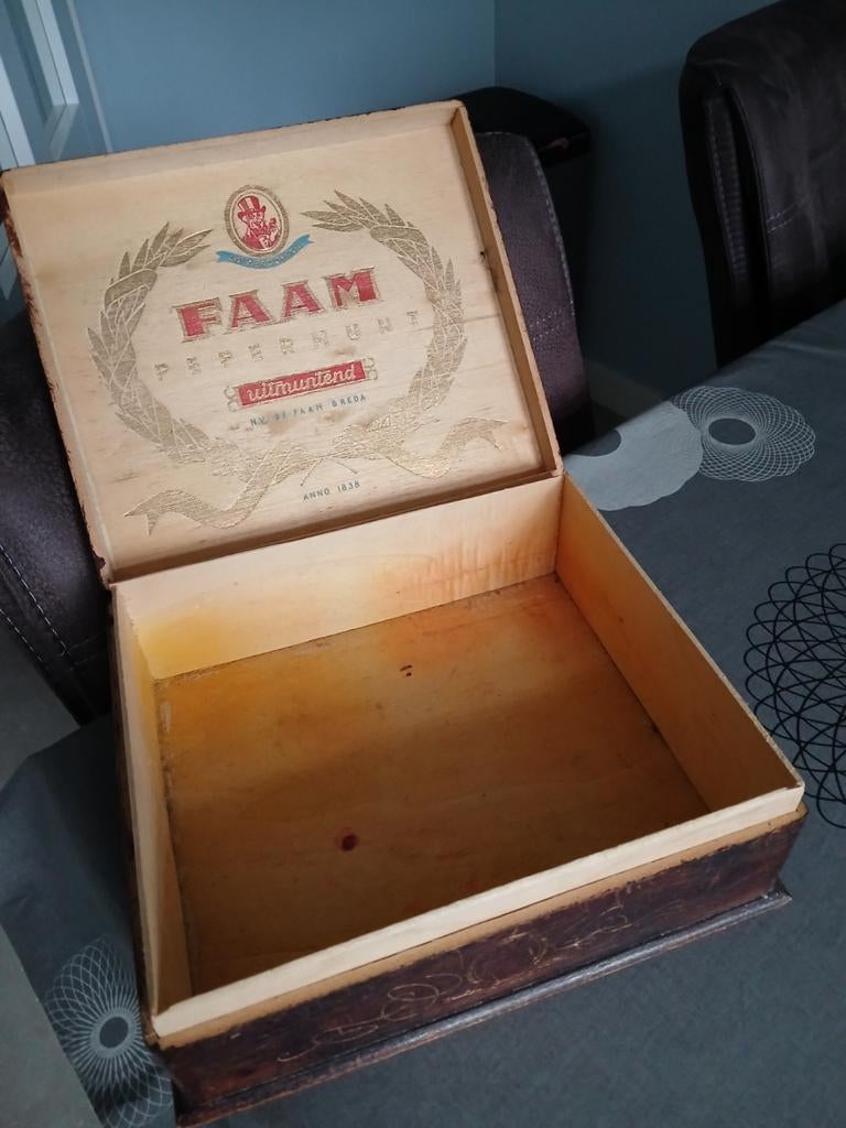 Vierkante houten doos Faam, Ophalen of Verzenden