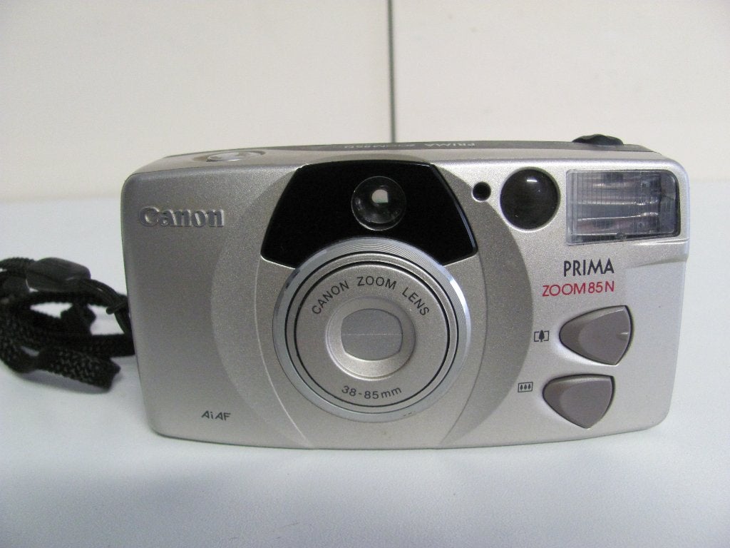 CANON analoge camera de prima zoom 85N met 38-85mm lens, Ophalen of Verzenden, Zo goed als nieuw, Compact, Canon