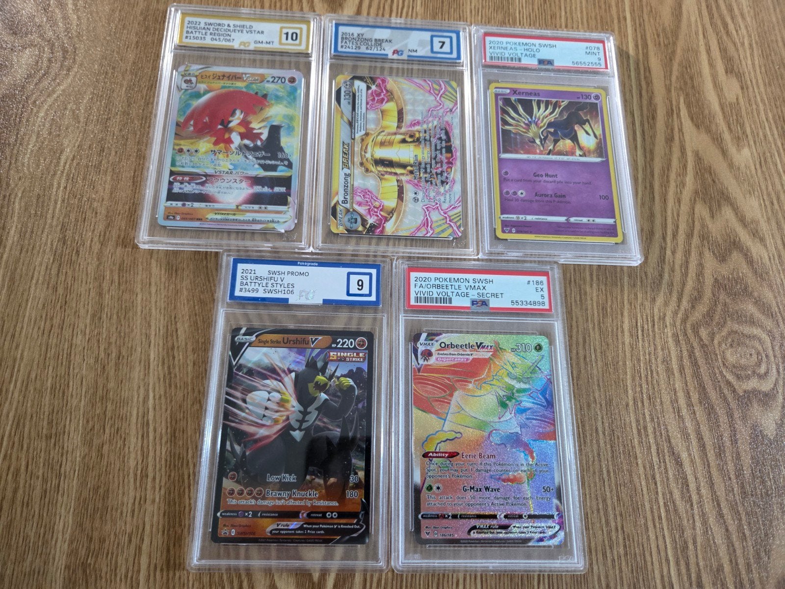 Pokémon Kaarten PSA/PG Graded, Ophalen of Verzenden, Zo goed als nieuw, Meerdere kaarten