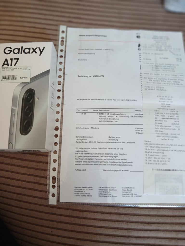 Samsung Galaxy A17 128GB Grijs - Zo goed als nieuw, Ophalen of Verzenden, Zo goed als nieuw, Klassiek of Candybar, Zonder simlock