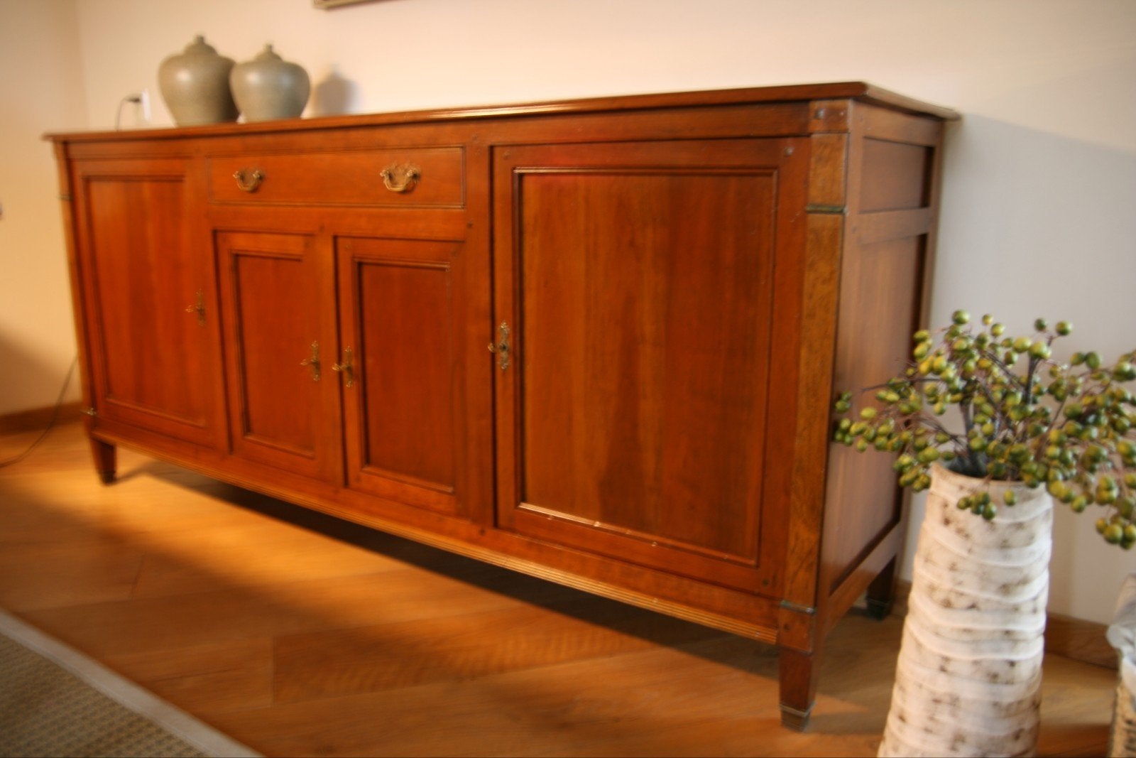 Massief houten dressoir (te combineren met eetkamer tafel), Ophalen, Zo goed als nieuw, 25 tot 50 cm