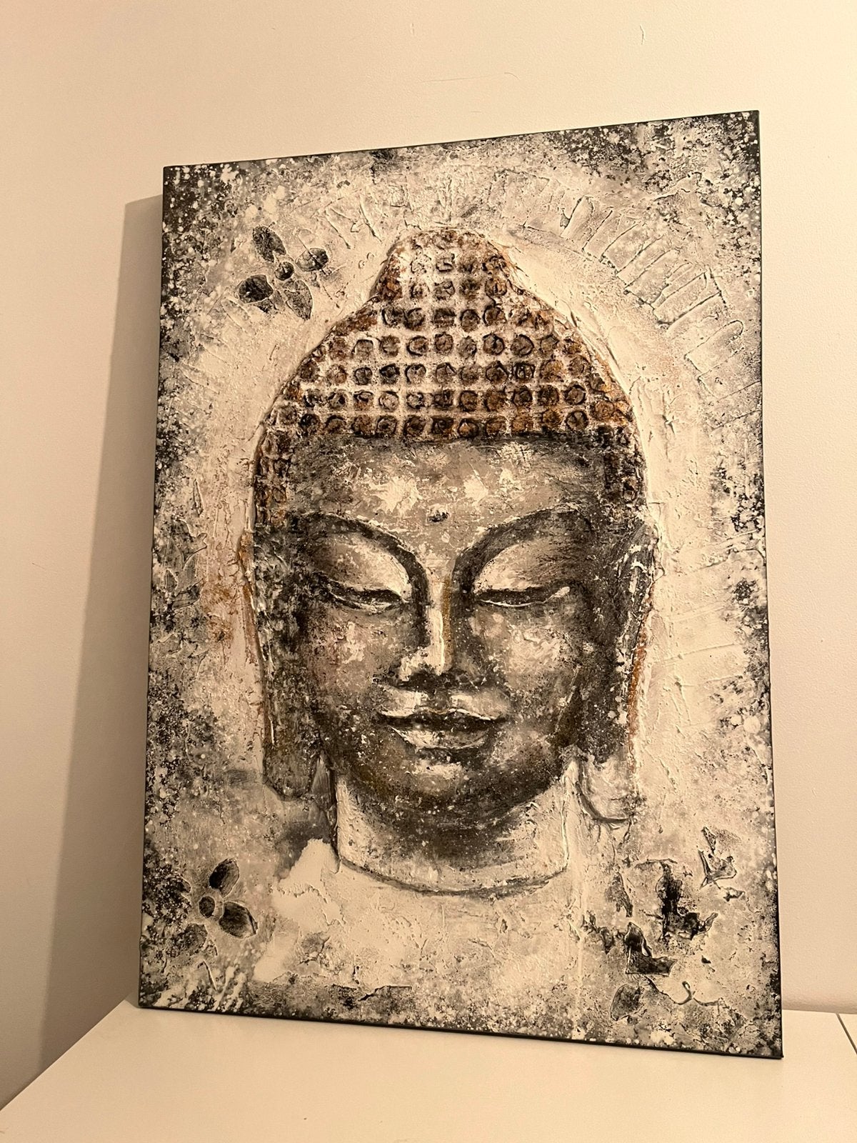 Boeddha schilderij groot wanddoek schilderijen spiritueel, Ophalen, Nieuw, Schilderij, 75 – 100