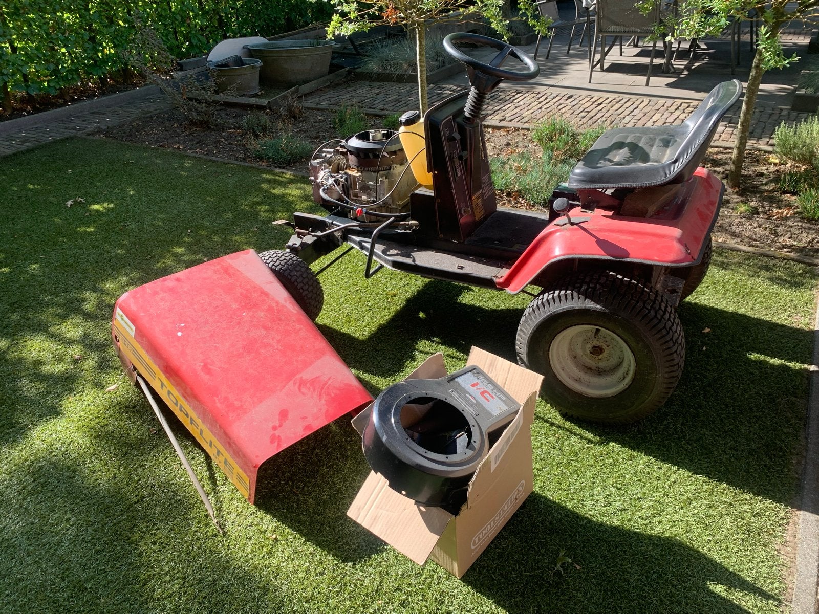 zitmaaier - Opknapper, Ophalen, Cirkelmaaier, Gebruikt, Benzine-grasmaaier