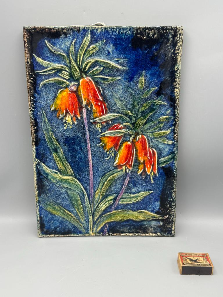 WERNER MESCHEDE 'KAISERKRONE  BOTANISCHE WANDTEGEL Nr. 7337, Antiek en Kunst, Ophalen of Verzenden