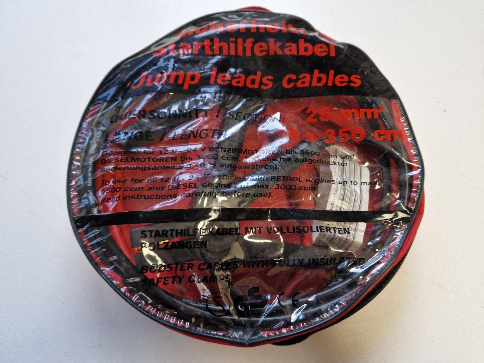 Startkabels 12/24VOLT startkabelset schaarkrik autokrik, Ophalen of Verzenden, Nieuw, Universele onderdelen