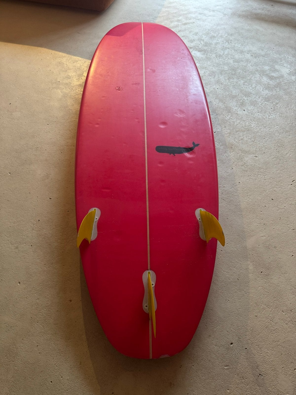 Roze Envy Surfboard 6'2" - Inclusief vinnen, Watersport en Boten, Ophalen, Gebruikt, Funboard, Met vinnen