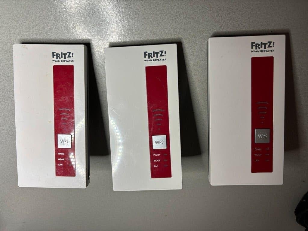 3x AVM FRITZ!Repeater 1750E, Ophalen of Verzenden, Zo goed als nieuw, Fritz Repeater