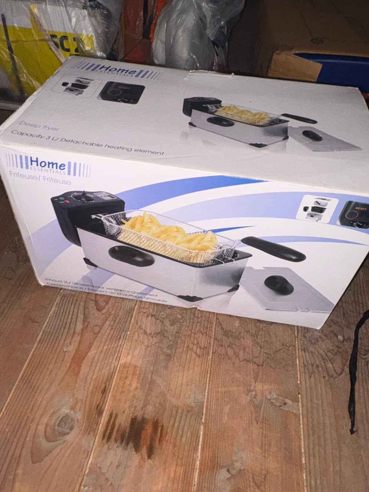 Friteuse Home Essentials 3L - Nieuw in doos, Witgoed en Apparatuur, Frituurpannen, Ophalen, Nieuw