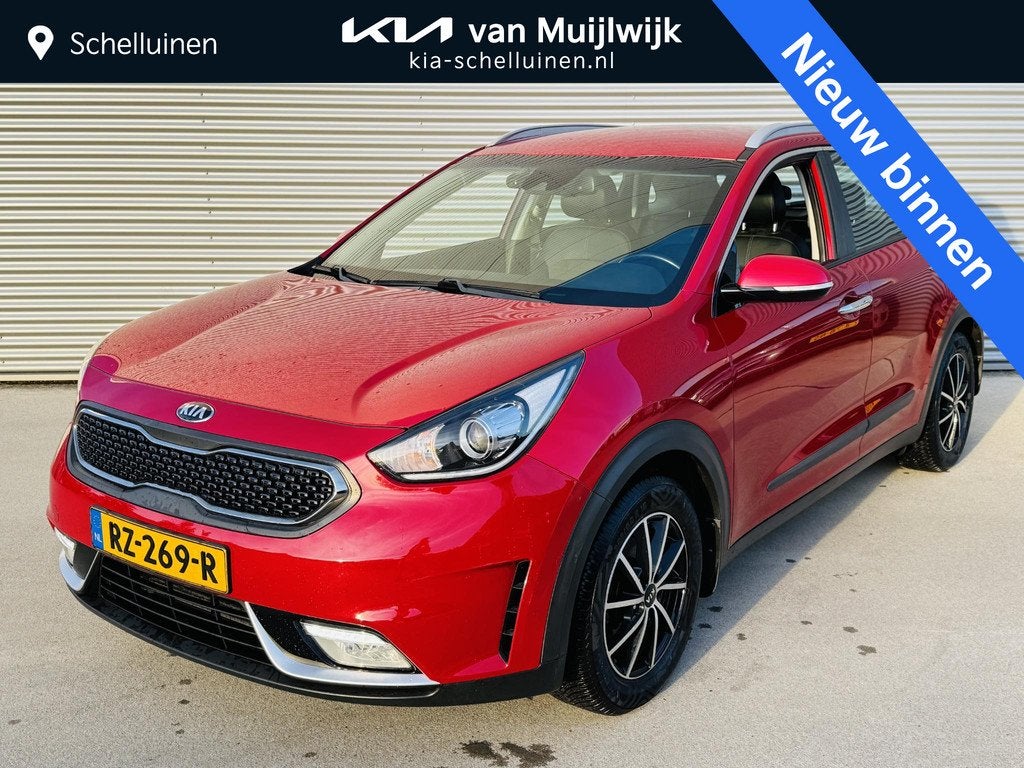 Kia Niro 1.6 GDi Hybrid DynamicLine Trekhaak | All season ba, Auto's, Gebruikt, Euro 6, Leder en Stof, Origineel Nederlands