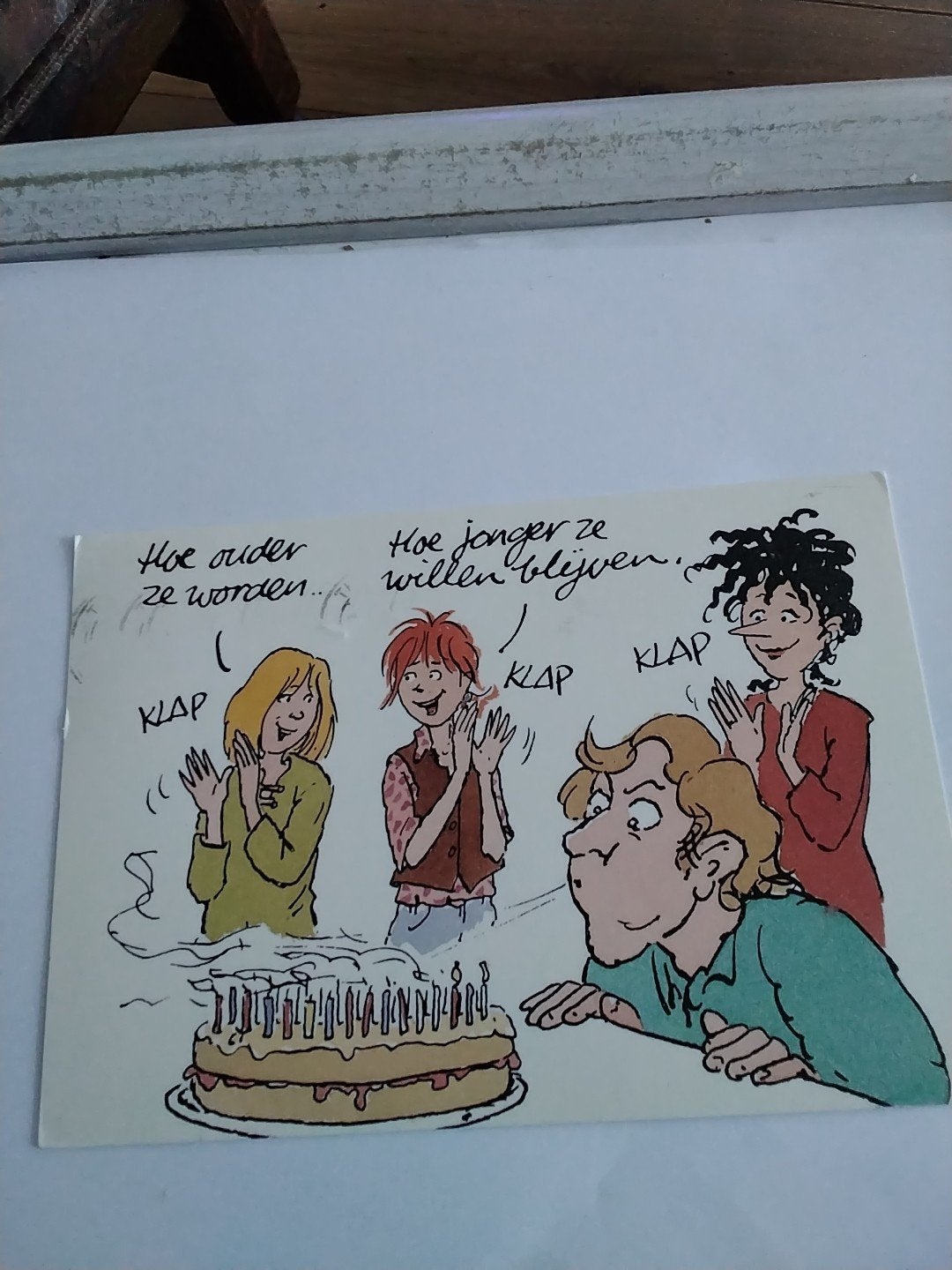 Andrea Kruis 1994. Kaarsjes uitblazen van taart, Ophalen of Verzenden