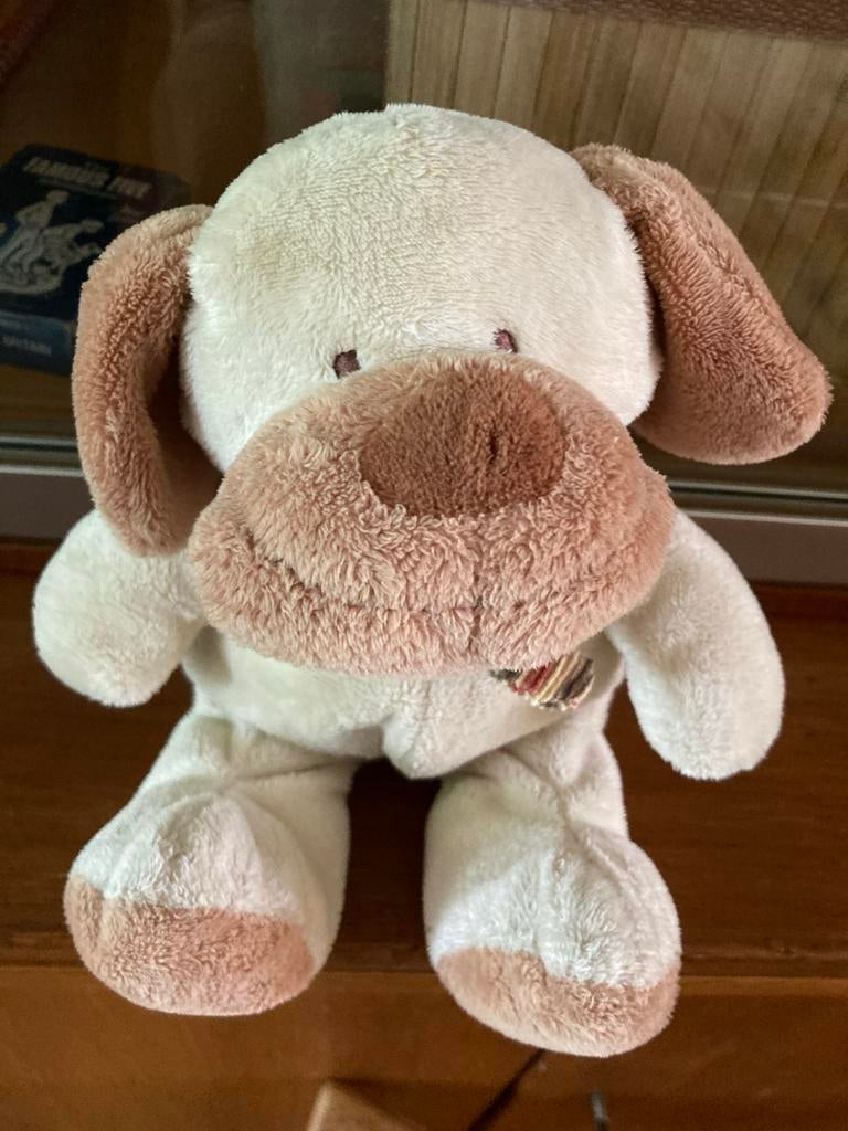 Schattige Nicotoy Knuffelhond - Zo goed als nieuw, Overige karakters, Middelgroot (20 tot 80 cm), Nicotoy, Beige