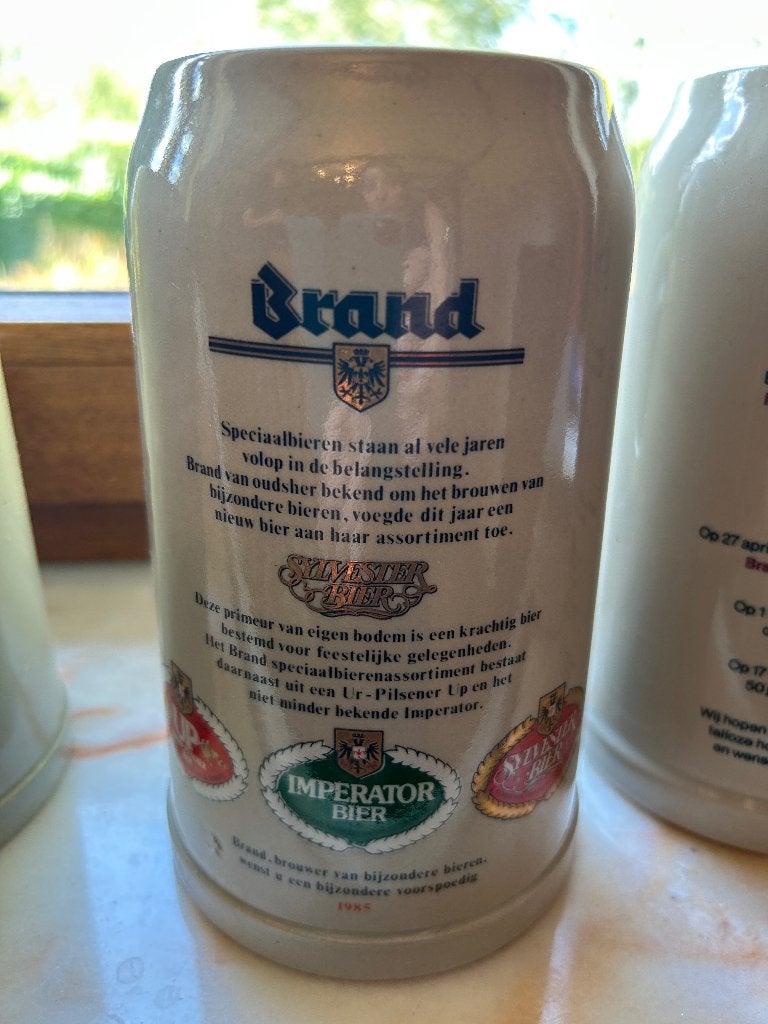 Brand Bierpul - Sylvester Bier & Imperator Bier 1985, Ophalen, Zo goed als nieuw, Pul(len), Brand