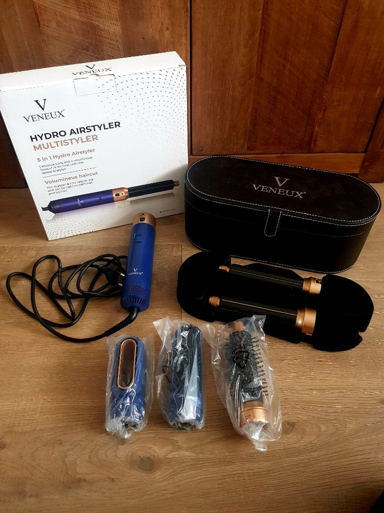 Haar stijlborstel van Veneux nieuw en in opbergkoffer, Ophalen of Verzenden, Nieuw, Krultang of Stijltang