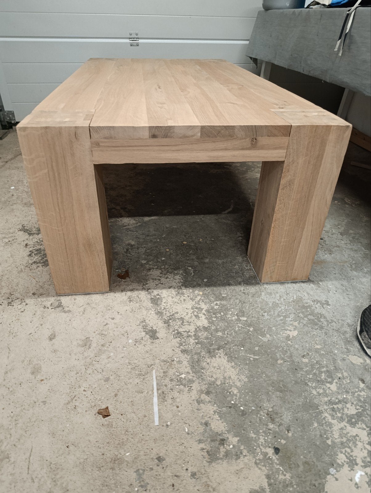 Nog 1 week.Blanke Eiken Salon Tafel -L150 B80 H50 Robuust en, Ophalen, 100 tot 150 cm, Eikenhout, 50 tot 100 cm