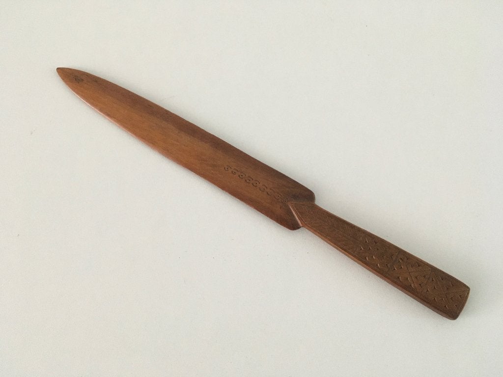 Houten briefopener, Ophalen of Verzenden