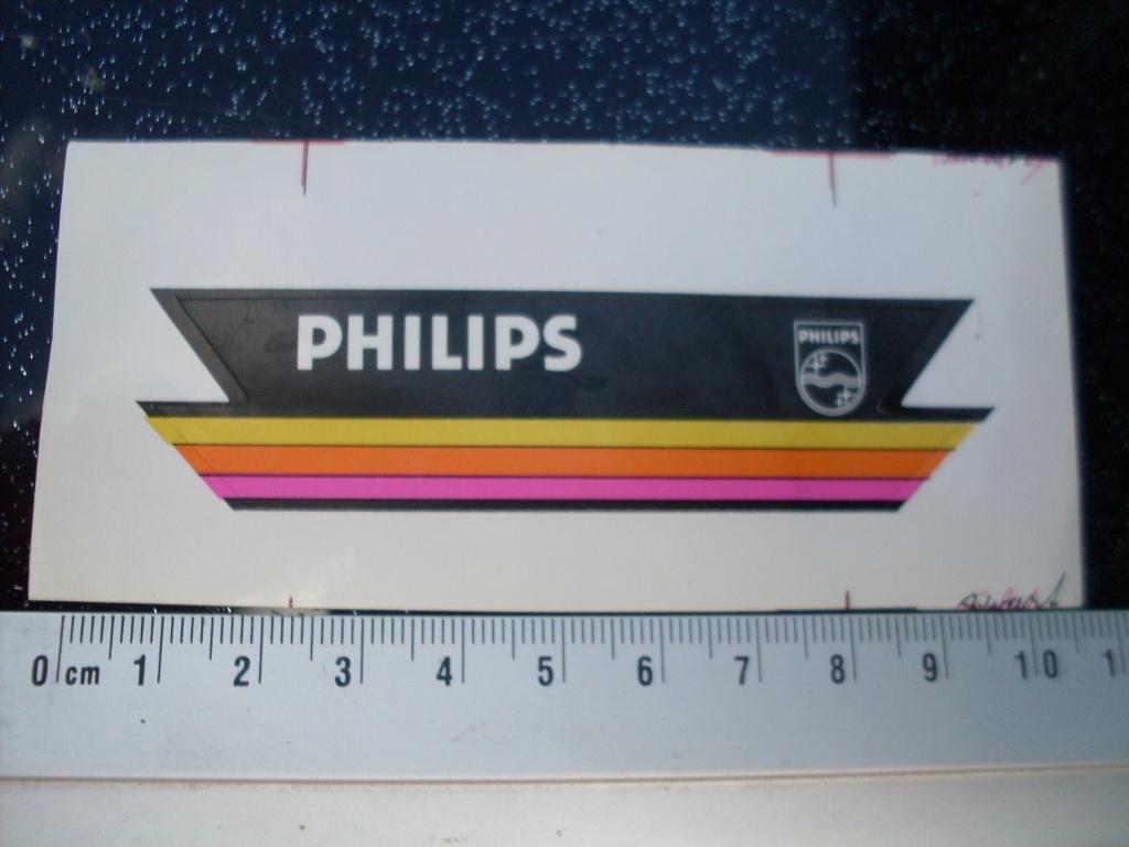 sticker philips logo vintage, Verzamelen, Stickers, Verzenden, Zo goed als nieuw, Merk