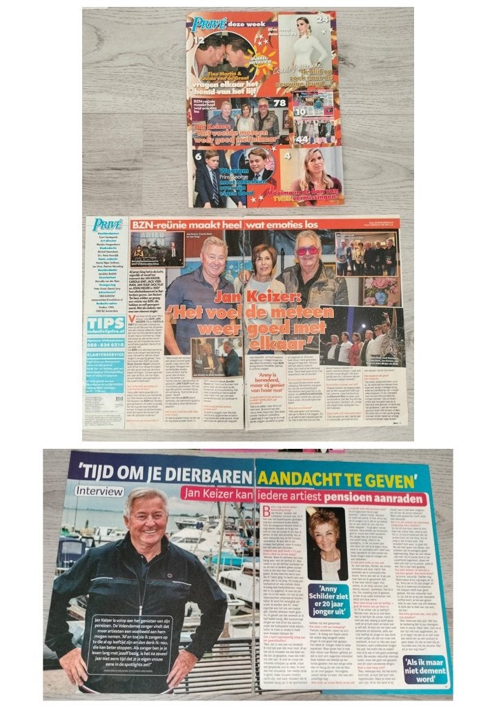 Jan Keizer / BZN 4 pagina’s tijdschrift artikelen, Verzamelen, Verzenden, Gebruikt, Boek, Tijdschrift of Artikel