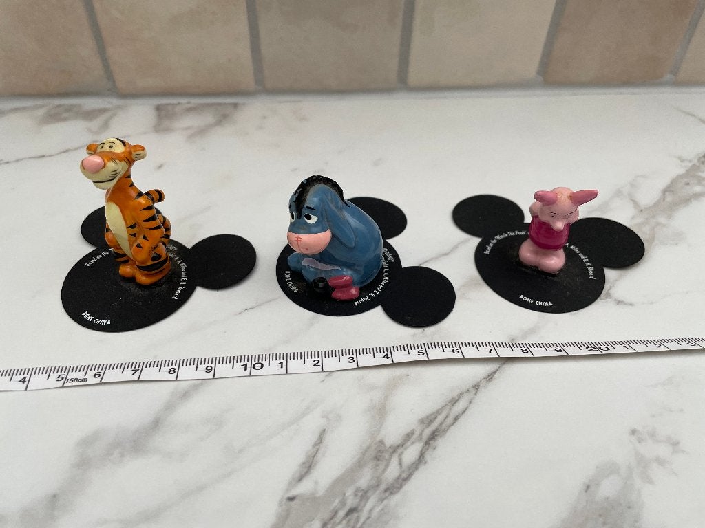 Disney Mini Beeldjes: Tijgertje, Knorretje en Iejoor, Ophalen of Verzenden, Winnie de Poeh of vrienden, Zo goed als nieuw, Beeldje of Figuurtje