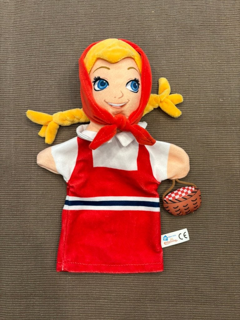 Efteling Handpop Roodkapje - Sprookjesbos Albert Heijn!, Ophalen of Verzenden, Zo goed als nieuw, Beeldje of Poppetje