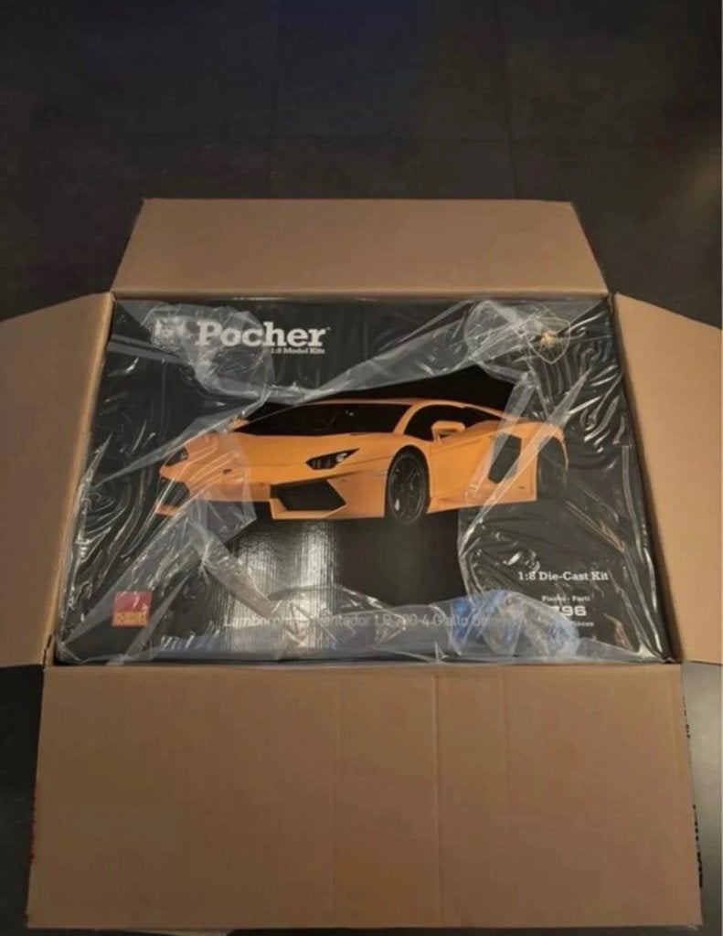 Pocher 1:8 Lamborghini Aventador Giallo Orion Nieuw in doos, Hobby en Vrije tijd, Modelauto's | 1:5 tot 1:12, Ophalen, Nieuw, 1:5 t/m 1:8