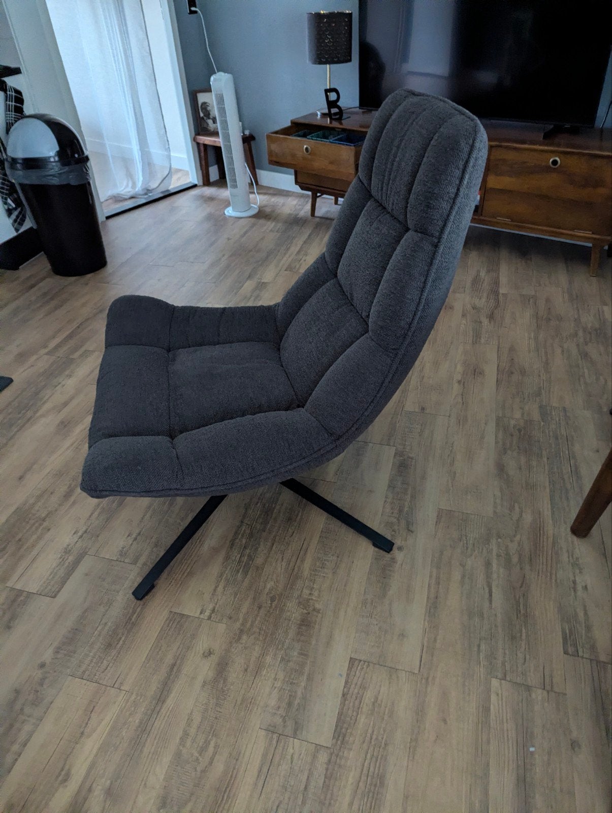 Leen Bakker Draai fauteuil Emily -, Ophalen, Gebruikt, 75 tot 100 cm, Metaal