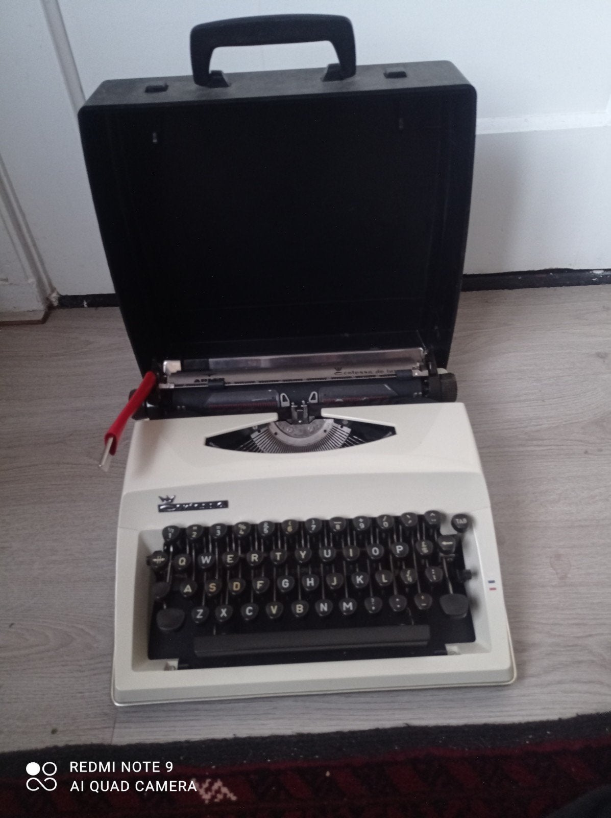 Vintage 1973 werkende Triumph Contessa De Luxe typemachine, Ophalen of Verzenden