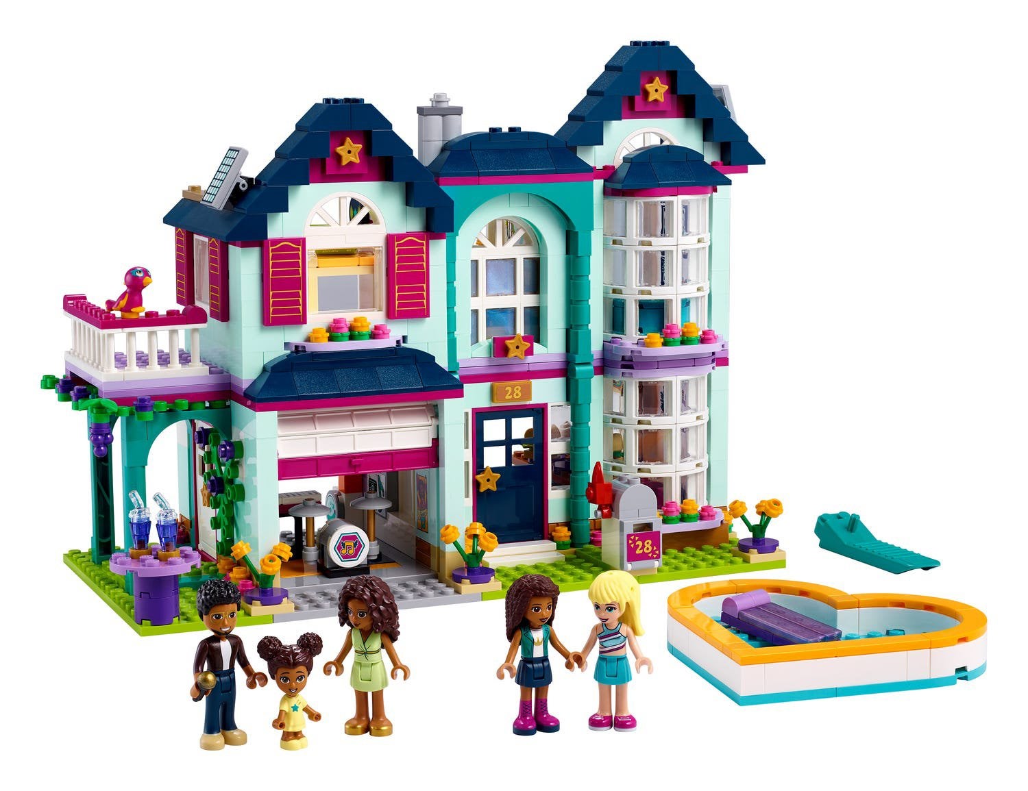 Lego Friends Andrea’s Huis 41449, Lego, Friends, Ophalen of Verzenden, Complete set