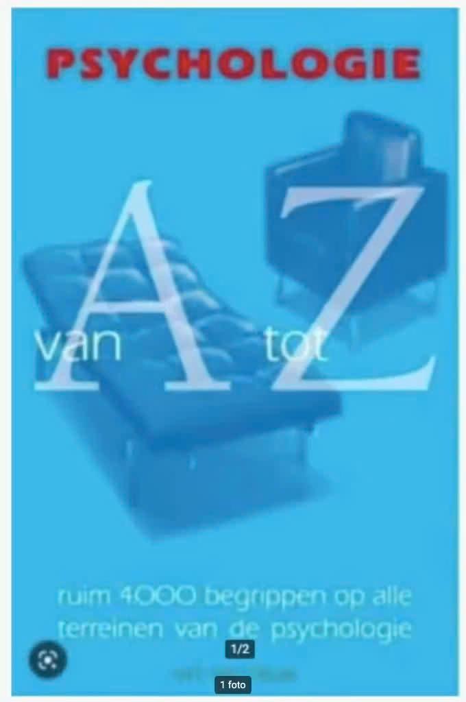 Psychologie van A tot Z, Ophalen of Verzenden, Zo goed als nieuw, Sociale psychologie