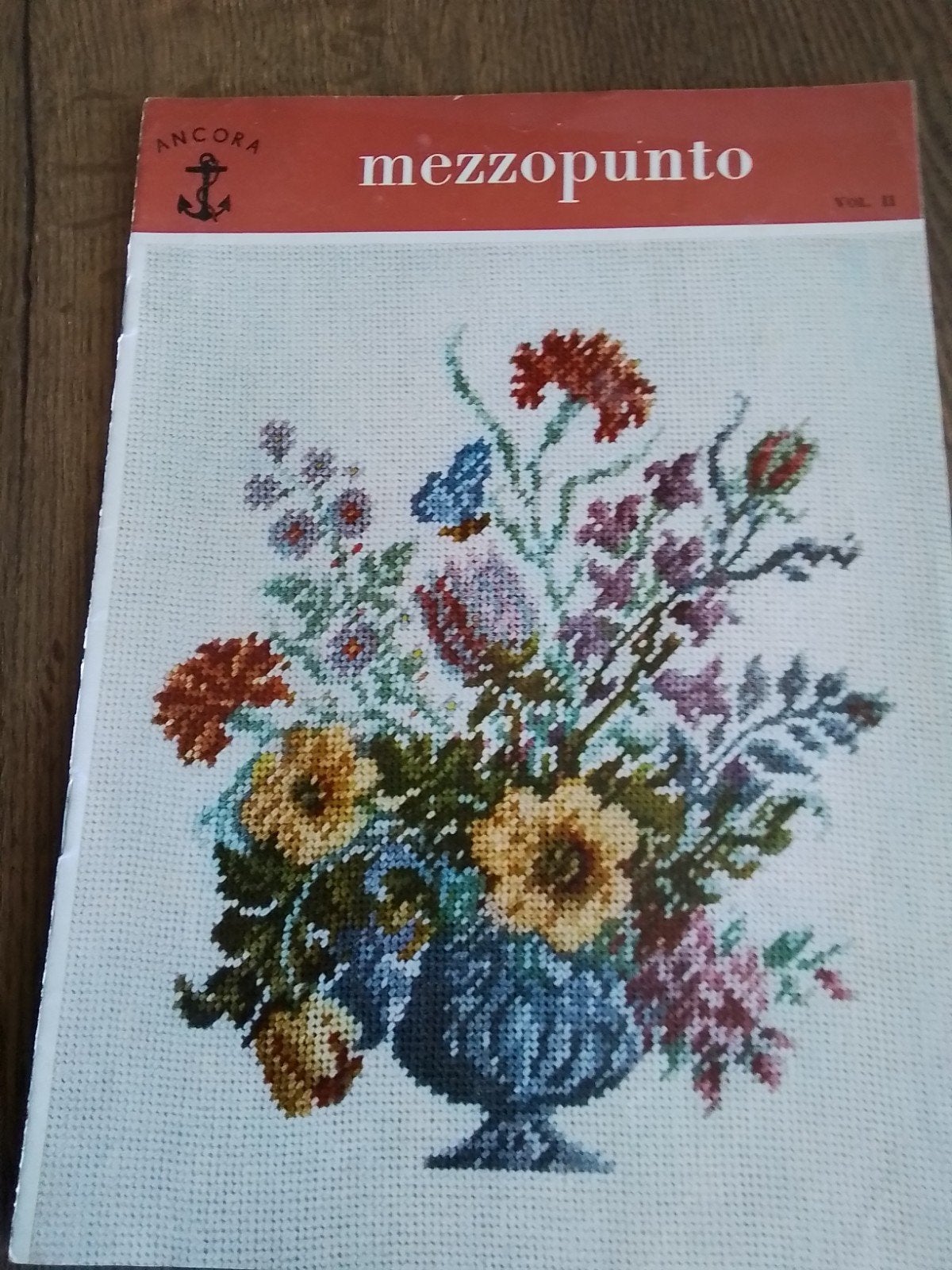 borduurblad mezzopunto, prachtige bloemen patronen, Ophalen of Verzenden, Zo goed als nieuw, Handborduren, Patroon