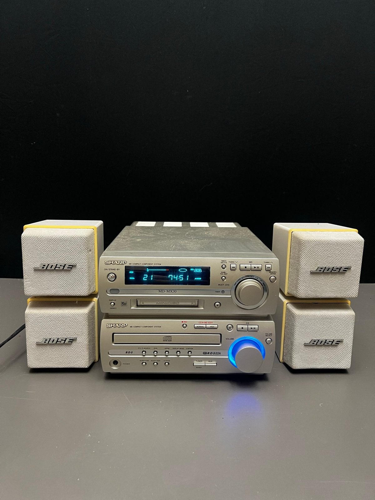 Sharp MD-MS702 Microset met Bose speakers, Gebruikt, Ophalen of Verzenden, Microset, Sharp