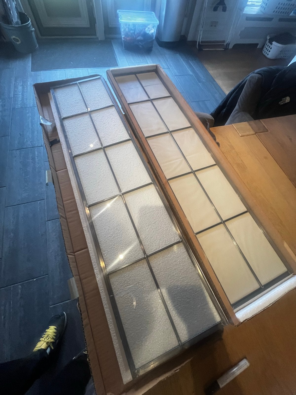 CanDo glasset Jersey 83x201,5 cm - glas-in-lood 10-ruits, Ophalen, Minder dan 80 cm, Glas in lood, 160 cm of meer