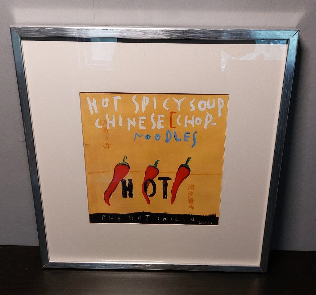 Corinne Dalle-Ore - Hot Spicy Soup - Print 2007, Antiek en Kunst, Kunst | Litho's en Zeefdrukken, Ophalen, Met glas, Zeefdruk