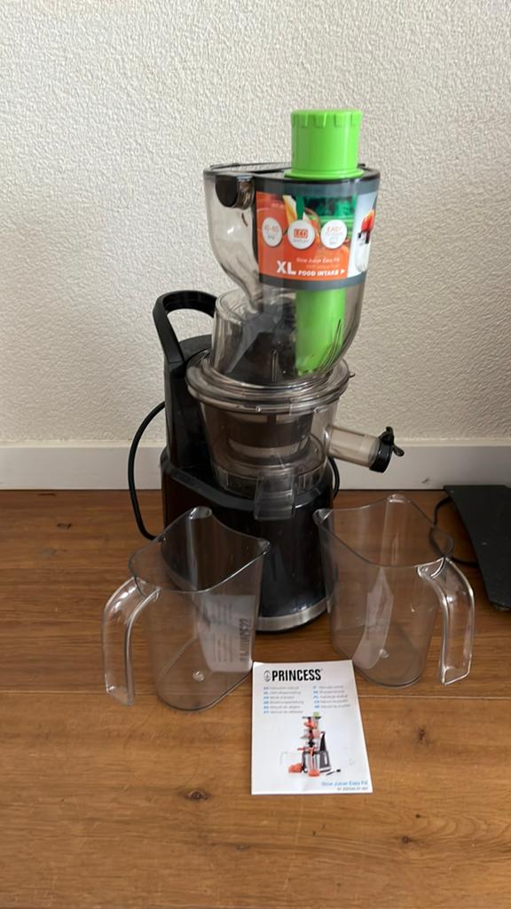 Princess Slow Juicer, Witgoed en Apparatuur, Ophalen of Verzenden, Zo goed als nieuw, Elektrisch, Slowjuicer