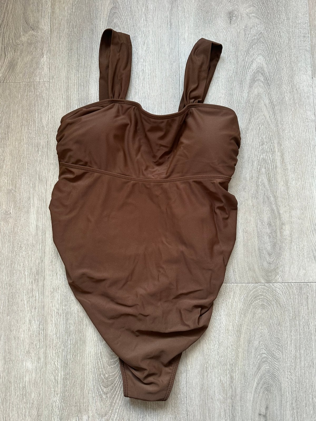 Zwangerschapsbadpak donker/chocobruin maat M, Ophalen of Verzenden, Zo goed als nieuw, Bruin, Overige typen
