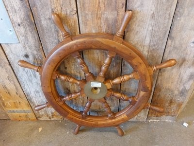 Houten stuurwiel 80 cm (Stazo) as: 25 m, Niet ingevuld, Gebruikt, Niet ingevuld, Niet ingevuld