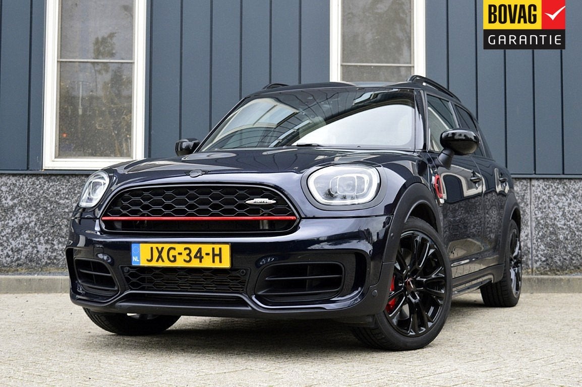 MINI Countryman 2.0 John Cooper Works ALL4 Chili Rijklaarpri, Auto's, Euro 6, Blauw, Leder, Vierwielaandrijving