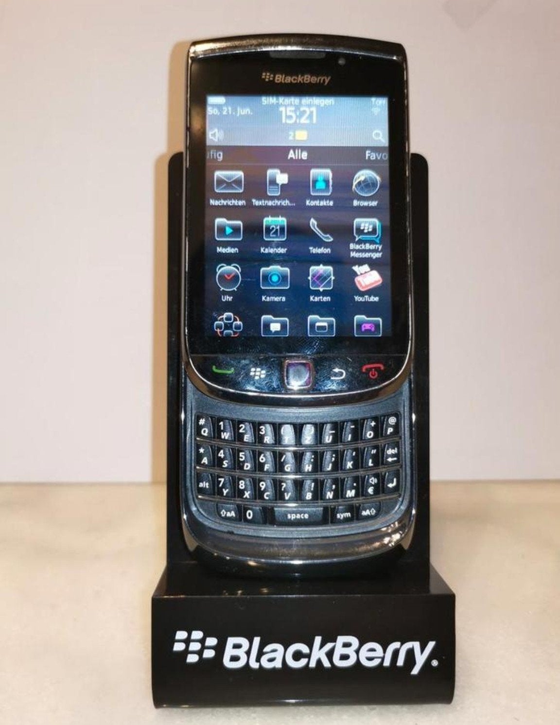 Een nette blackberry torch 9800 black edition met touchscree, Ophalen of Verzenden, Zo goed als nieuw
