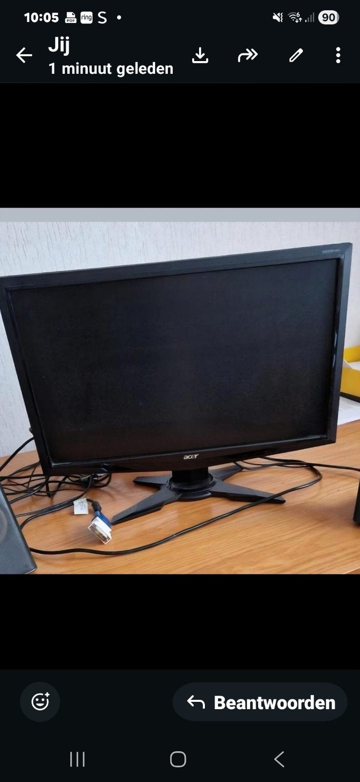 Beeldscherm voor computer, Ophalen of Verzenden, 50 Hz, Overige merken
