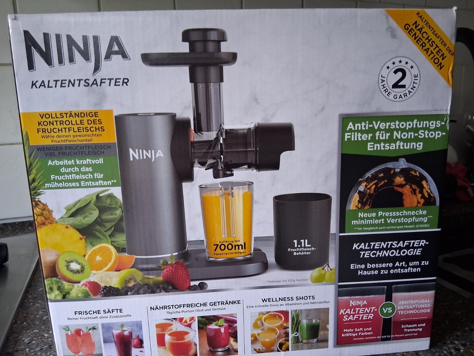 Perscentrifuge Ninja nieuw, Ophalen of Verzenden, Nieuw, Airfryer XL
