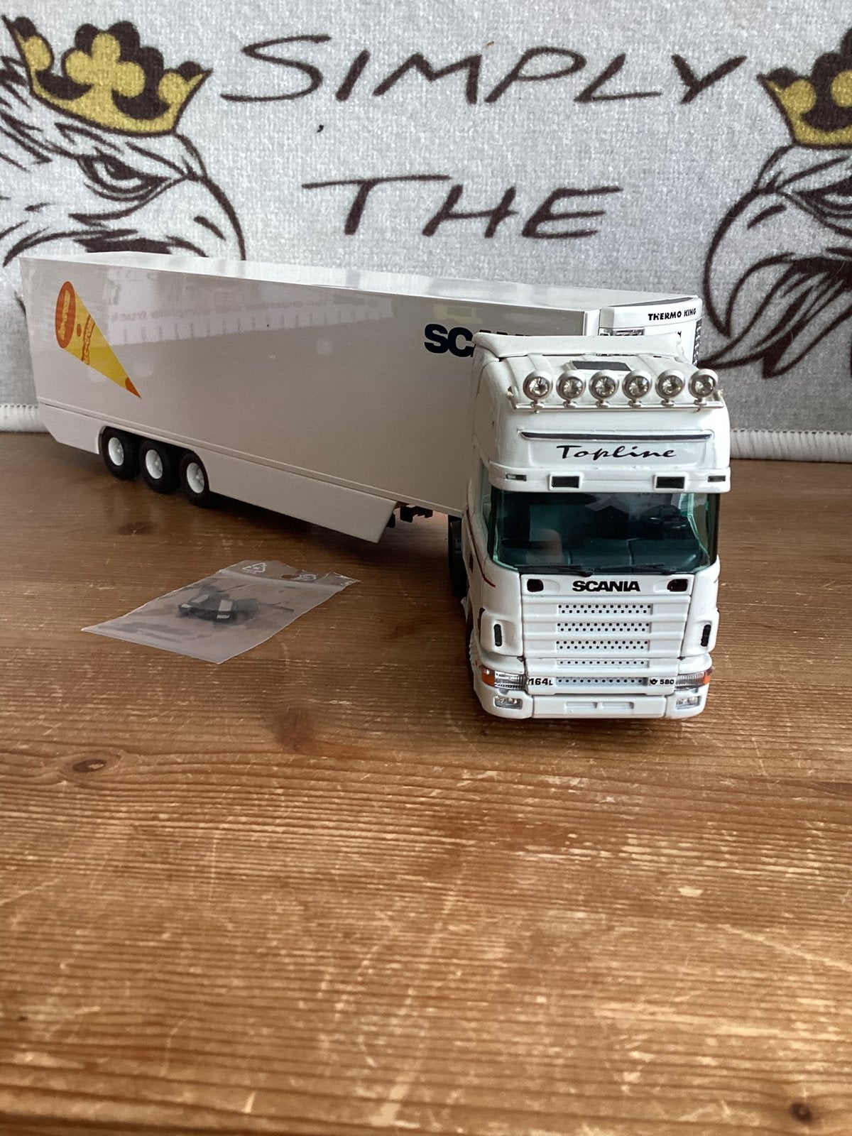 Scania met witte trailer, Ophalen of Verzenden, Zo goed als nieuw, Bus of Vrachtwagen, Tekno