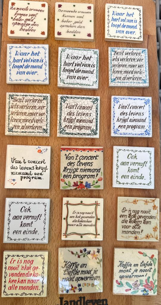 Diverse tegeltjes met spreuken, Ophalen of Verzenden