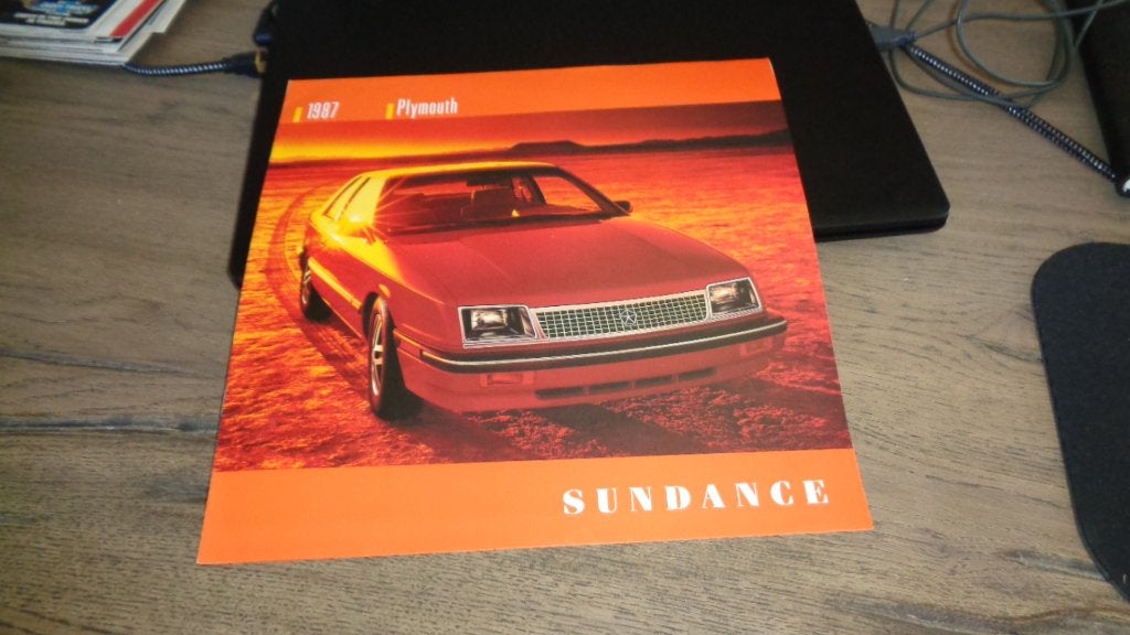 Folder PLYMOUTH SUNDANCE    1987, Verzenden, Nieuw, Overige merken