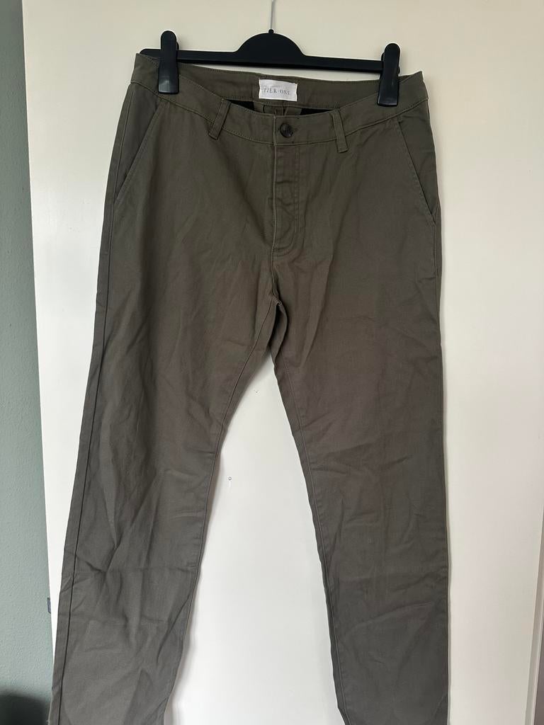 Pier one pantalon heren, Kleding | Heren, Ophalen of Verzenden, Zo goed als nieuw, Groen
