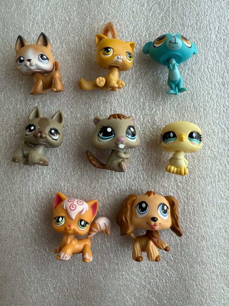 Littlest Pet Shop diertjes Katten Honden Cocker Spaniel, Ophalen of Verzenden, Gebruikt
