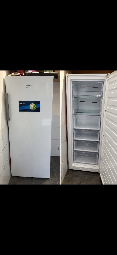 Beko No Frost vriezer –  2 jaar oud –, Gebruikt, Minder dan 60 cm, 160 cm of meer, Vrijstaand