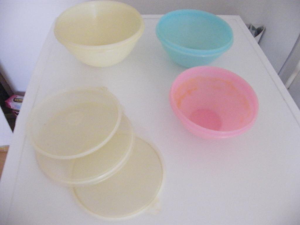 tupperware schaaltjes, Ophalen of Verzenden, Zo goed als nieuw, Blauw, Schaal