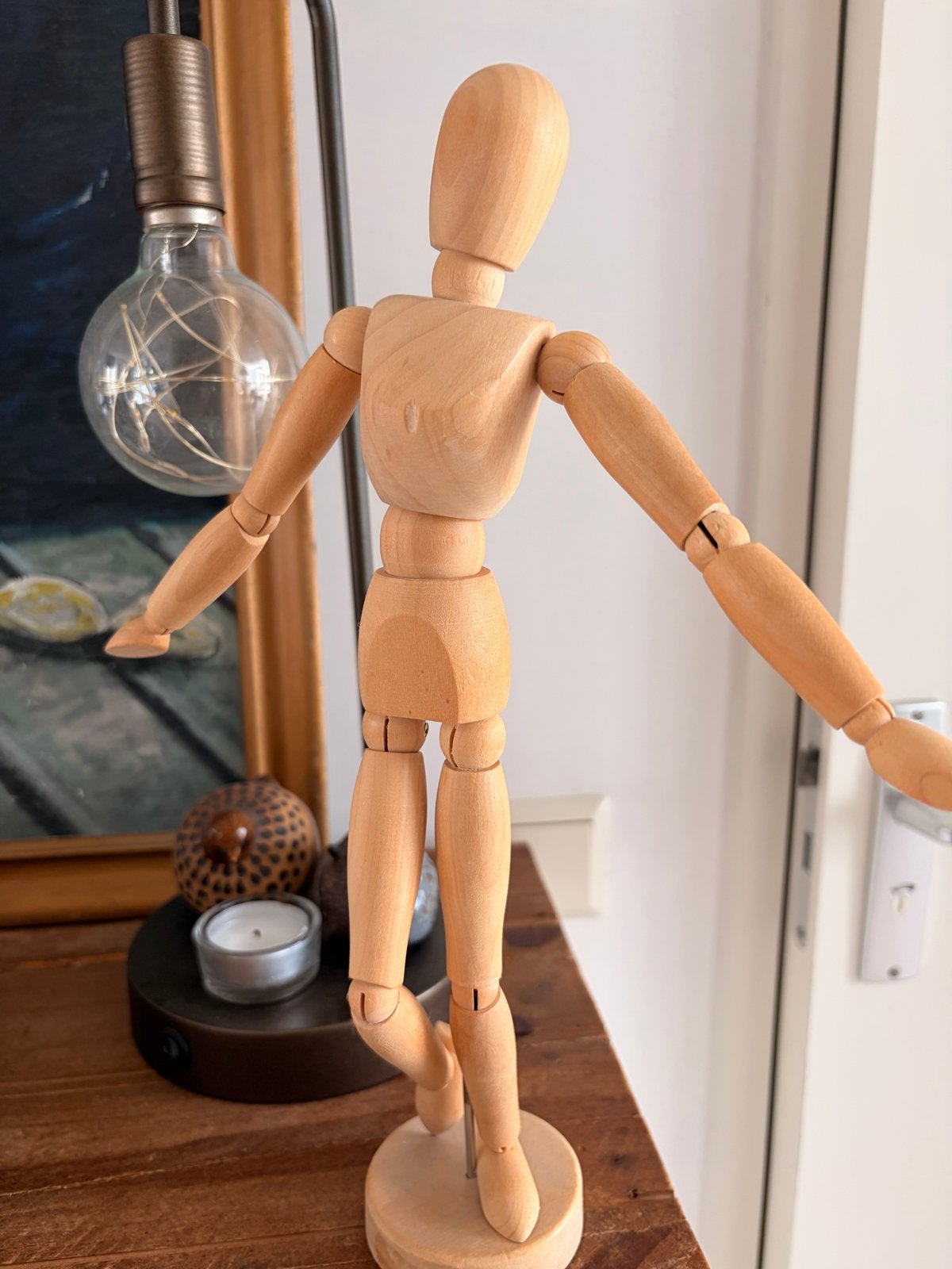 Houten mannequin/dummy voor tekenen, Hobby en Vrije tijd, Tekenen, Ophalen of Verzenden, Zo goed als nieuw, Overige typen